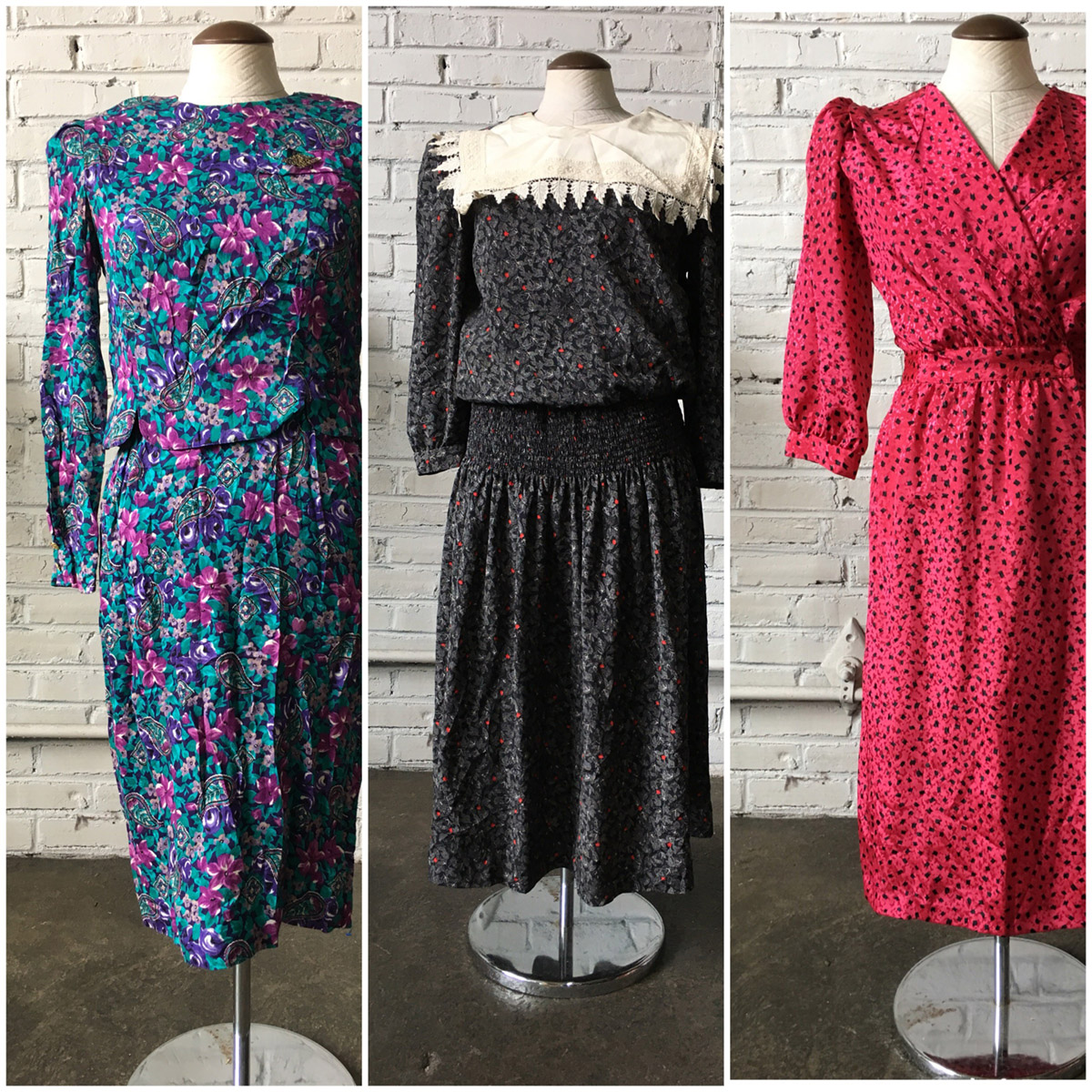 1980s vintage dresses best sale